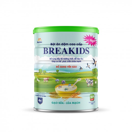 Bột ăn dặm cao cấp BREAKIDS - GẠO SỮA LÚA MẠCH